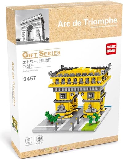 Wise Hawk Mini Blocks Arc de Triomphe - Gedetailleerd bouwen - 1398 pcs