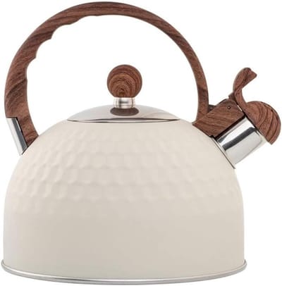 Waterkoker - Theeketel - Thuisgebruik Keuken - Met Handvat - 19 x 21 cm - Wit