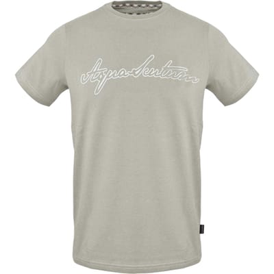 Aquascutum Heren-T-shirt van katoen met logo (Grijs)