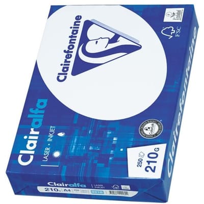 Clairefontaine Clairalfa presentatiepapier formaat A4 210 g pak van 250 vel