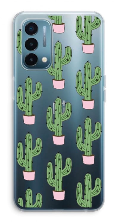 Case Company® - Hoesje geschikt voor OnePlus Nord N200 5G hoesje - Cactus Lover - Soft Cover Telefoonhoesje - Bescherming aan alle Kanten en Schermrand