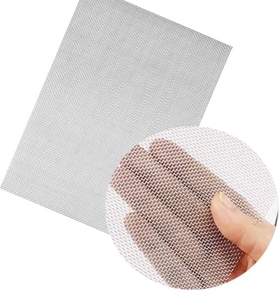 Draadgaas van roestvrij staal, fijn en stevig, 20 mesh voor deuren en ramen tegen muizen, insecten en slangen, 150 x 210 mm