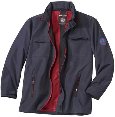 ATLAS FOR MEN - Waterafstotend winddicht jack met capuchon - Multi-pocket - Mid-Season Comfort - Verkrijgbaar in grote maten van M tot 5XL - L