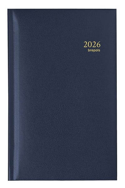 Brepols agenda 2026 - INTERPLAN [0.736] - LIMA - Agenda - 1 week op 2 pagina's - Weekoverzicht - Blauw - 9 x 16 cm