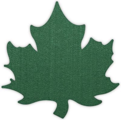 Herfstblad vilt onderzetters - Donkergroen - 6 stuks - 10 x 10 cm - Tafeldecoratie - Glas onderzetter - Cadeau - Woondecoratie - Woonkamer - Tafelbescherming - Onderzetters Voor Glazen - Keukenbenodigdheden - Woonaccessoires - Tafelaccessoires