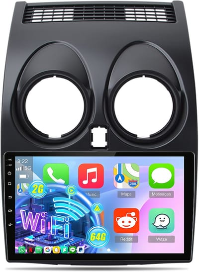 Hexinex Autoradio - Geschikt Voor Nissan Qashqai 1 J10 (2006-2013) - 2+64GB CARPLAY & ANDROID AUTO FM RDS
