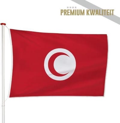 Tunesische Vlag Tunesië 100x150cm - Kwaliteitsvlag - Geschikt voor buiten
