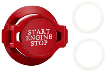 Dailygoods- Push Start Knop Cover - Zinklegering Bescherming - Eenvoudig te Installeren - Compatibel met 95% Auto's - Voorkomt Stof - Verhoogt Rijveiligheid - Startknop
