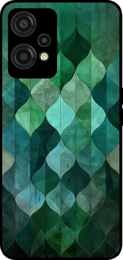 Smartphonica Telefoonhoesje Geschikt voor OnePlus Nord CE 2 Lite met groene bladeren opdruk - TPU backcover case green leaf design - Groen geschikt voor OnePlus Nord CE 2 Lite
