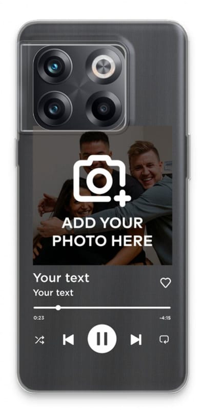 Gepersonaliseerd - Case Company® - Hoesje geschikt voor OnePlus 10T hoesje - Music Player - Soft Cover Telefoonhoesje - Bescherming aan alle Kanten en Schermrand