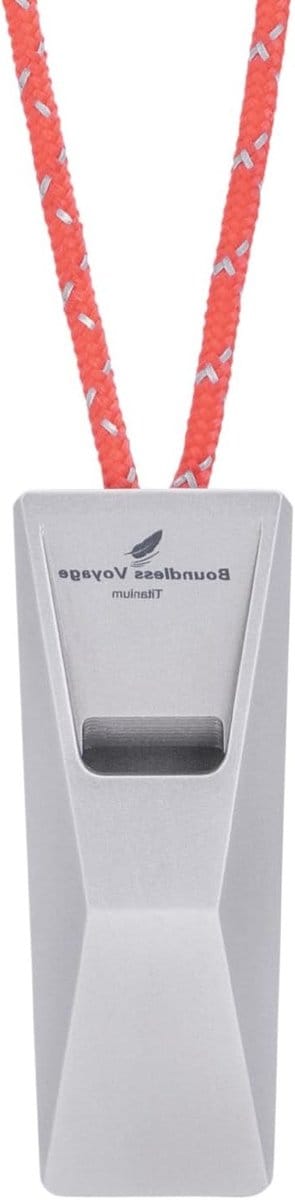 120dB Titanium Fluit voor Noodsituaties | Overlevingsuitrusting met Lanyard | Ideaal voor Kamperen, Wandelen en Sporttraining