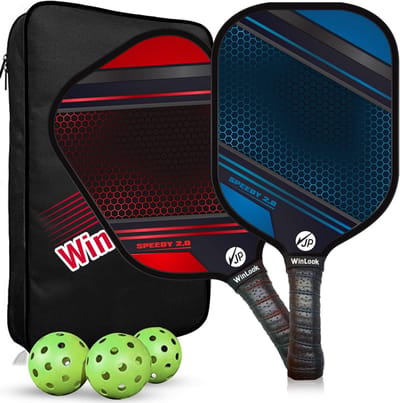 Pickleball Racket Set - Padel Rackets - Sport Spelen - Grafiet Koolstofvezel - One Size