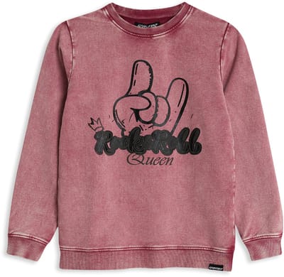 4PRESIDENT Sweater meisjes - Purple - Maat 110 - Meisjes trui