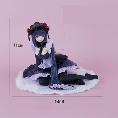 12cm My Dress-Up Darling Kitagawa Marin Zwarte Meid Actiefiguur Shizuku Kuroe Standbeeld Collectie Decor Model Speelgoed Cadeau black