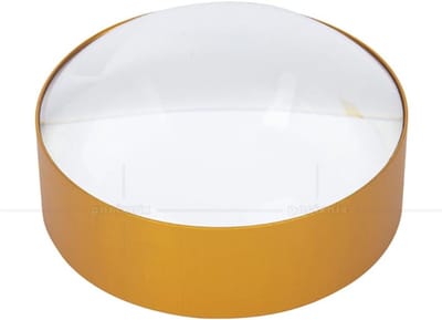 6 x 60mm Ronde Dome Vergrootglas voor Lezen - Handfree Optische Leeshulp met Semicirkel Lens, Ideaal voor Papier en Detailwerk