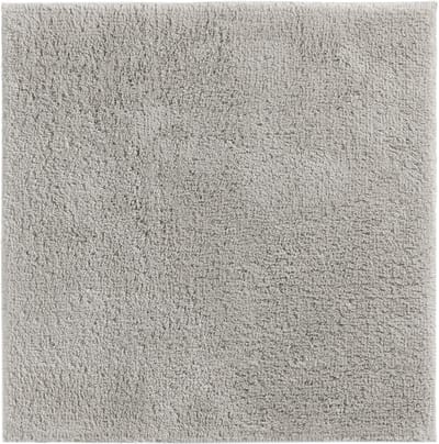 Casilin Toiletmat Vierkant - 60 x 60cm Havana - Antislip WC Mat - Waterabsorberend en Sneldrogend - 100% Katoen - Wasbare Badmat - Lichtgrijs