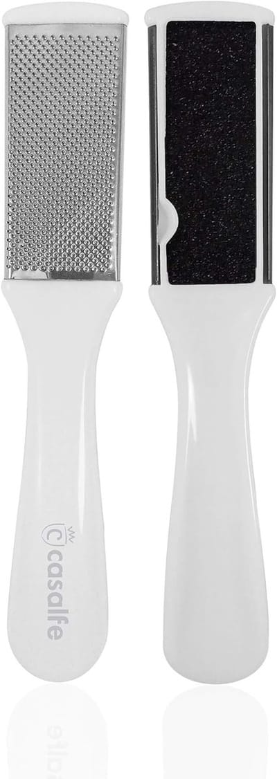 Eeltverwijderaar met Vijl - Voetverzorging Tool - Gladde Voeten - Opvangbak Huidresten - 17.8 x 3.1 cm
