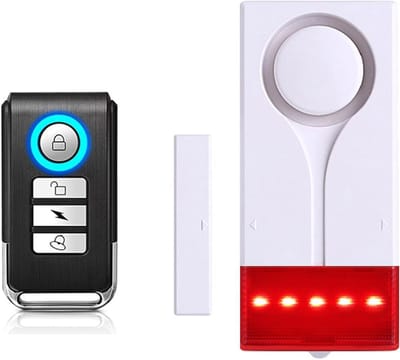 Deur raamalarm - Magnetisch alarm - Thuisbeveiliging - Draadloze afstandsbediening - 12 Meter bereik - Wit