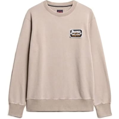 Superdry - Mechanic sweatshirt met ronde hals en losse pasvorm - Heren - Truien