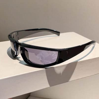 Stijlvolle Y2K Vintage Sportbril Zonnebril Voor Dames Voor Heren Luxe Designer Zonnebril Trend Voor Chauffeurs Voor Fietsers Oogbescherming UV400