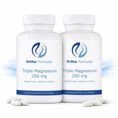 2x Triple Magnesium Tabletten – Magnesium Complex – Spieren, Zenuwen & Energie – Voordeel Set – 240 Vegan Tabletten