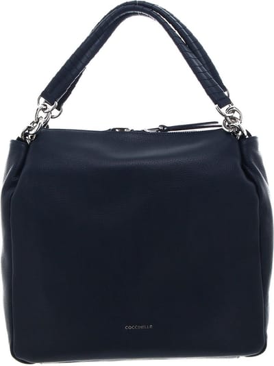 COCCINELLE Leren Schoudertas Maelody Handbag Midnight Blue Donkerblauw