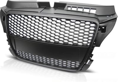 Grill geschikt voor AUDI A3 (8P) RS-STIJL 04 08-07 12 MAT ZWART