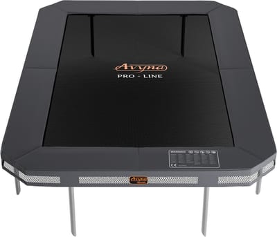 Avyna InGround Trampoline 380x255 cm – Rechthoekig – Grijs – Robuust Ingraafmodel – Grote Trampoline