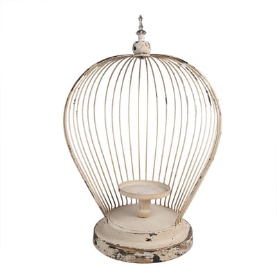 Clayre & Eef Windlicht 31x24x45 cm Beige Metaal
