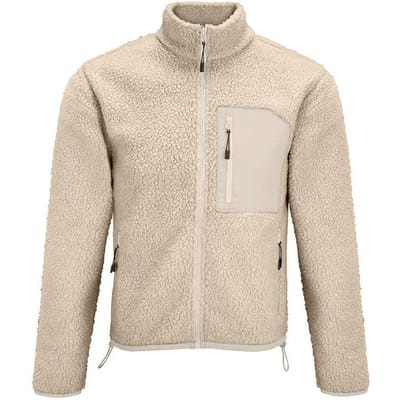 SOLS Unisex Fury Sherpa Fleecejack voor volwassenen (Schaar beige/beige)