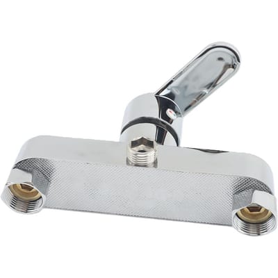 Robinet Mélangeur de Douche Alliage de Zinc Mural Robinet de Salle de Bain Robinet Mélangeur Eau Chaude et Froide pour Maison École Sortie Inférieure