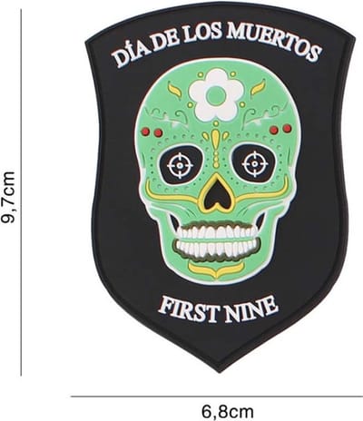 Embleem 3D PVC First Nine Schild Groen