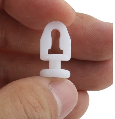 FSW-Products - 10 Stuks - Gordijnrunners - Gordijn Runner - Gordijnhaken - Gordijnringen - Gordijnglijders - Glijders - Gordijnen - Wit - 20mm