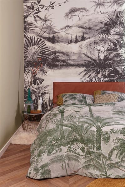 At Home by BeddingHouse Tour du Monde dekbedovertrek - Eenpersoons - 140x200/220 - Zand
