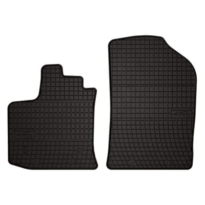 Wielganizator SolidPRO Serie - Rubber Automatten - Dacia Dokker 2-persoons (2013-2021) - Zwart - Op Maat