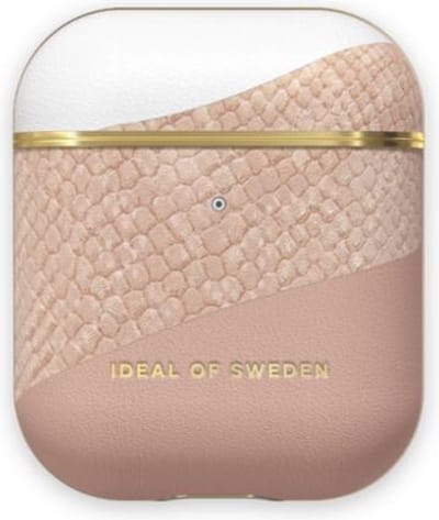 iDeal of Sweden AirPods Case PU voor 1st & 2nd Generation Blush Pink Snake