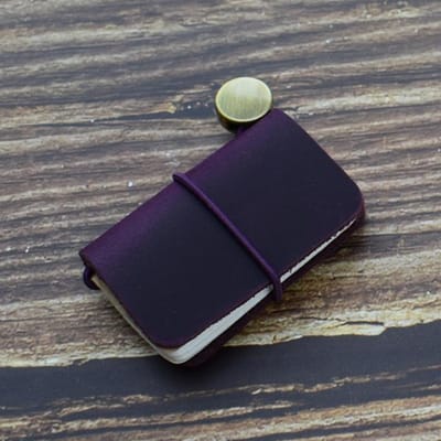1pc Tiny leren notitieboekje Pocketbook Schetsboek Mini Vintage Retro Schattig Kawaii Draagbare dagelijkse planner Organizer Reisbenodigdheden