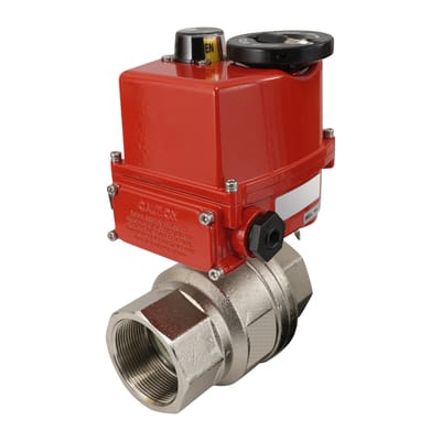 G 1/2 inch 2-Weg Messing Modulerende Kogelkraan 24 V AC/DC - BL2BA-012-AG-540-B-DPS