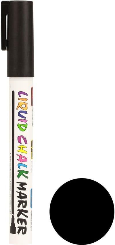 Krijtstift krijtstift zwart wateroplosbaar 3mm 1 stuk