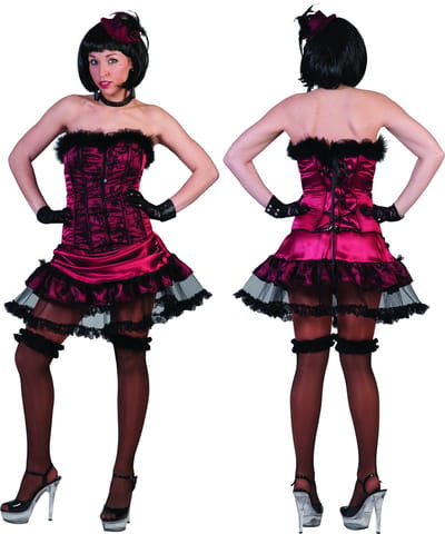 Burlesk Dancer | Vrouw | Maat 32-34 | Carnaval kostuum | Verkleedkleding