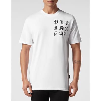 T-Shirt Ronde Hals Gothic Plein