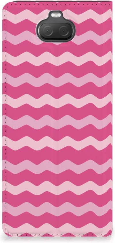 Sony Xperia 10 Hoesje met Magneet Waves Pink