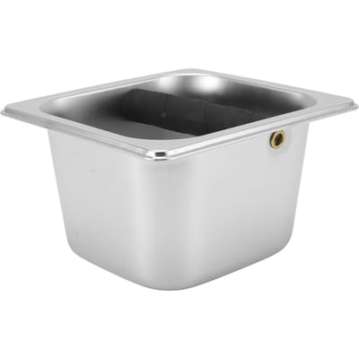RVS Koffie Afklopbak Koffieprut Container Doos voor Keuken Kantine Westers black