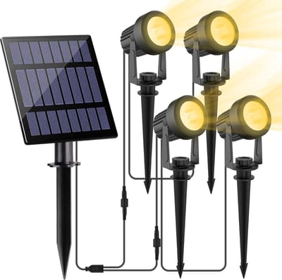 Zonne-energie Tuinverlichting LED - Waterdichte Solarlampen met 2 Helderheidsniveaus voor Buiten
