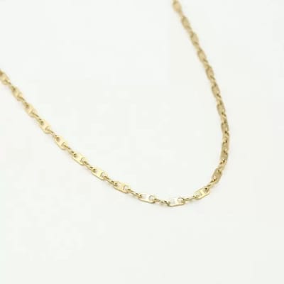 Ketting platte schakel- goud
