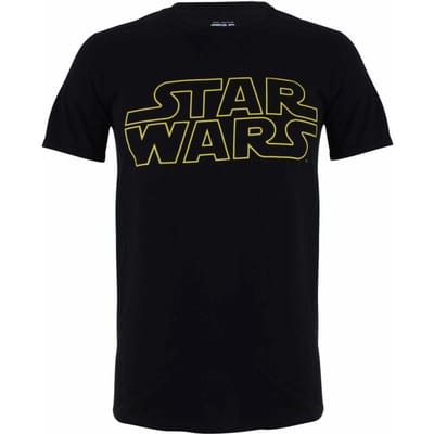 Star Wars Herenlogo T-Shirt (Zwart)