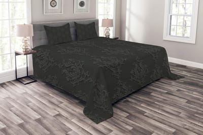 ABAKUHAUS Dagdeken Set – Antiek Damast – 264x220 cm – 2 Kussenhoezen