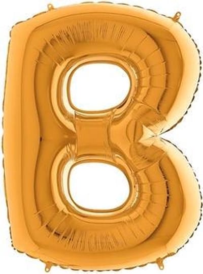 Folieballon letter B goud (100cm)