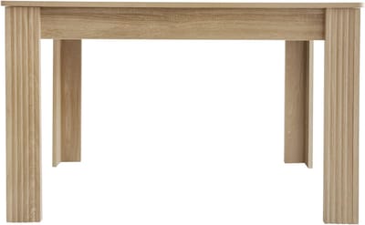 Eikenkleur spaanplaat rechthoekige eettafel voor eetkamer en woonkamer draagvermogen 130kg