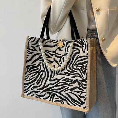 Sac Mère Portable Haut de Gamme Grande Capacité Sac à Bandoulière Style Coréen Tendance Étudiant Commuting Sac en Toile Tendance gray